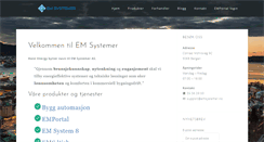 Desktop Screenshot of emsystemer.no